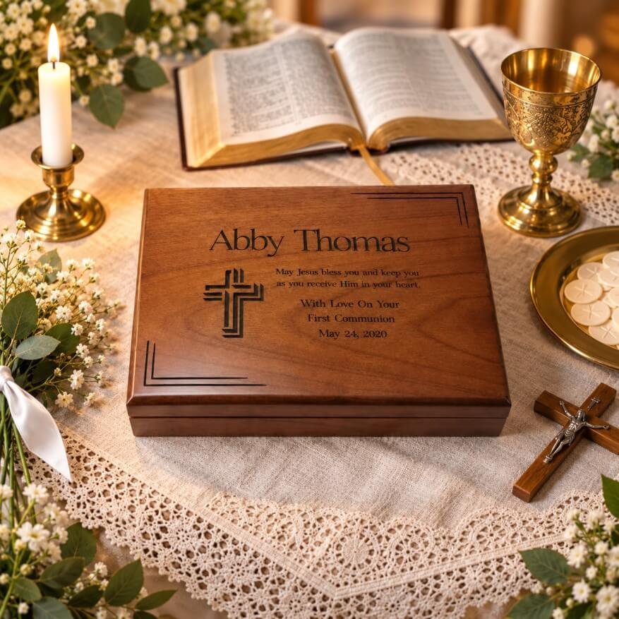 Personalized Baptism Keepsake Box
