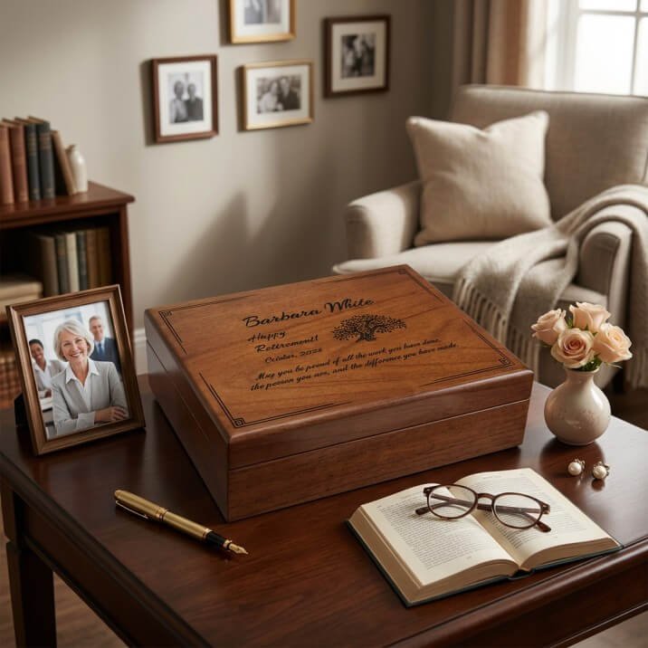Personalized Retirement Keepsake Box for Women