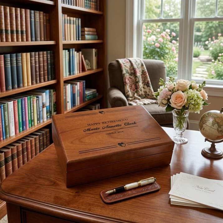 Engraved Wooden Retirement Gift